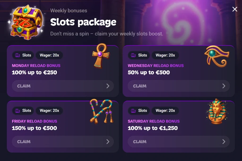 Gxmble reload offers